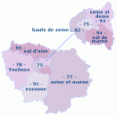 RETOUR A LA CARTE DE L'ILE DE FRANCE